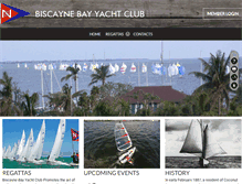 Tablet Screenshot of biscaynebayyachtclub.com